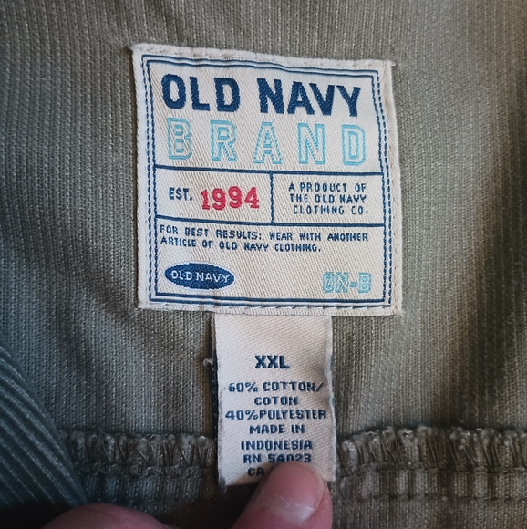 Vintage Old Navy Womens Corduroy Blazer XXL Y2K Green Forest Academia - Picture 6 of 9